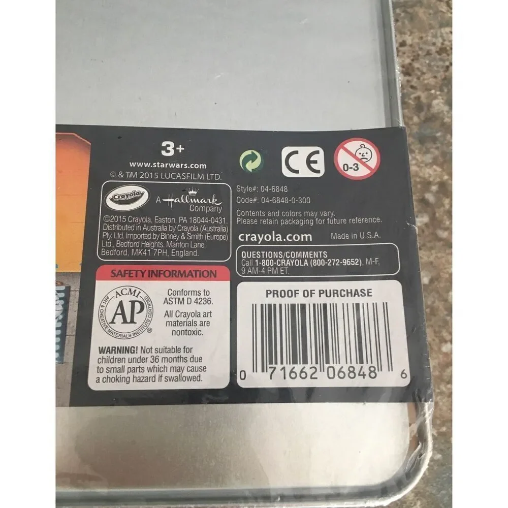 Bundle Sale 3 for $15 | New Crayola Storm Trooper Collectible 64-Count Crayon Ti